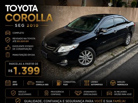 TOYOTA COROLLA 1.8 SE-G 16V FLEX 4P AUTOMÁTICO TOYOTA COROLLA 1.8 SE-G 16V FLEX 4P AUTOMÁTICO